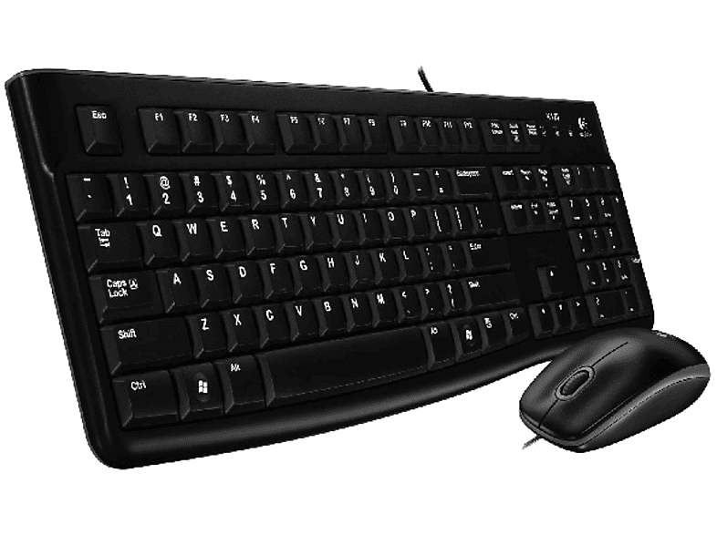 LOGITECH MK120 USB Kablolu Tam Boyutlu Türkçe Q Klavye Mouse Seti  - Siyah_3