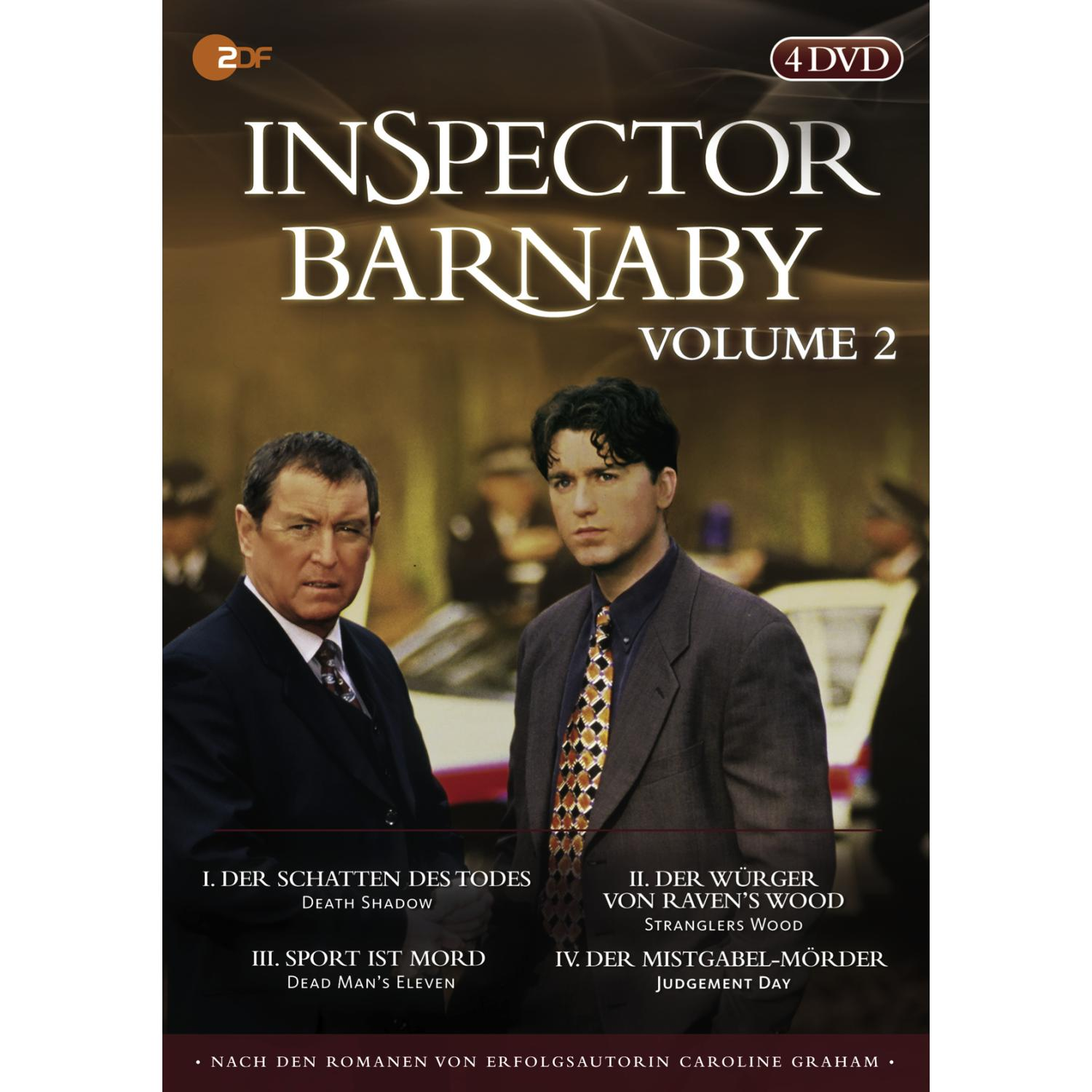 DVD-Cover mit zwei Männern in Anzügen und dem Text: Inspector Barnaby Volume 2.