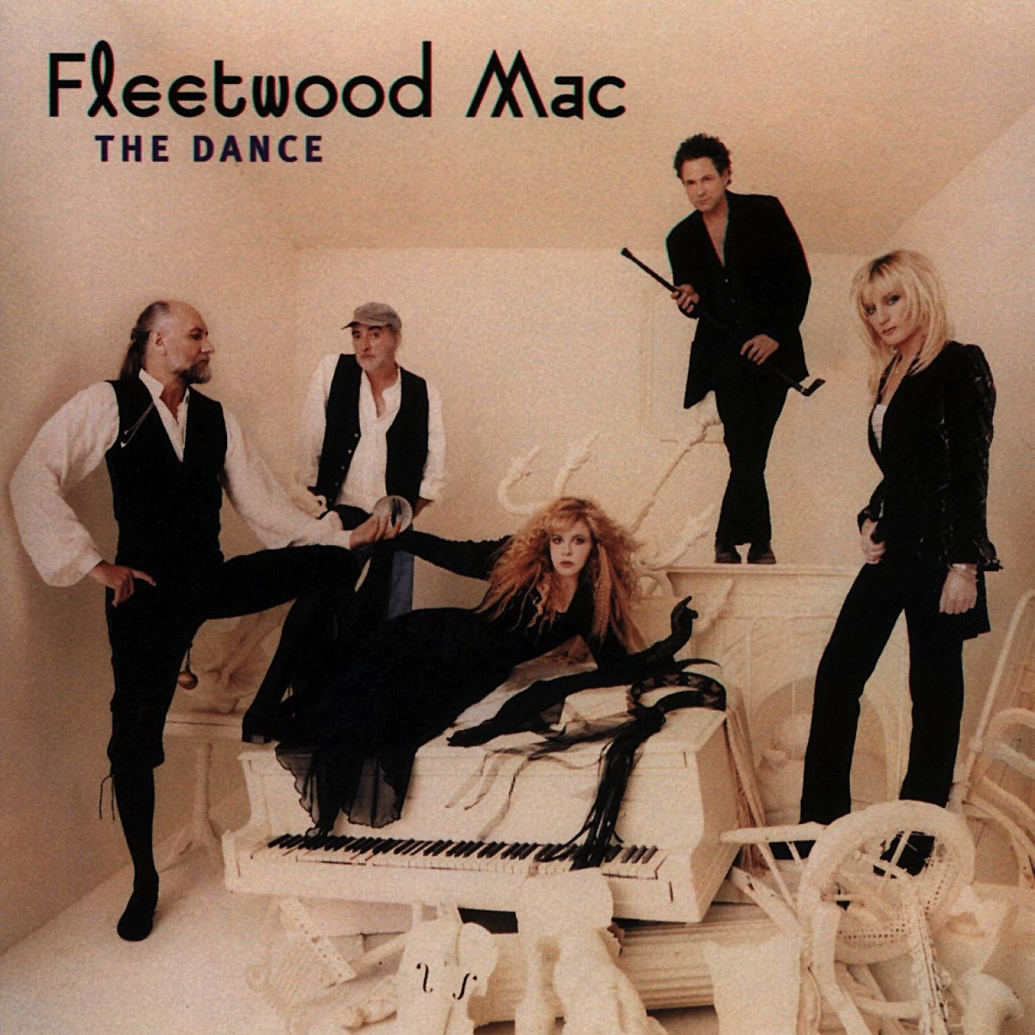 CD-Cover von Fleetwood Mac, The Dance, mit Bandmitgliedern.