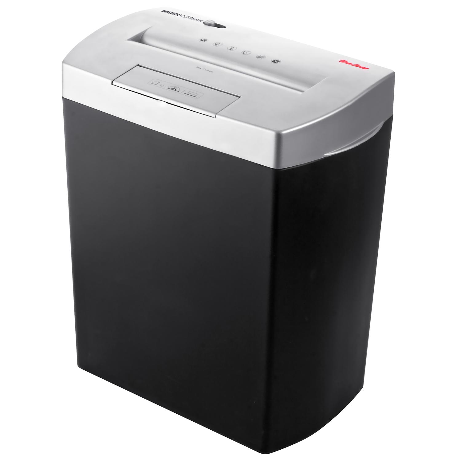 GEHA X 7 CD COMFORT Aktenvernichter, Schwarz