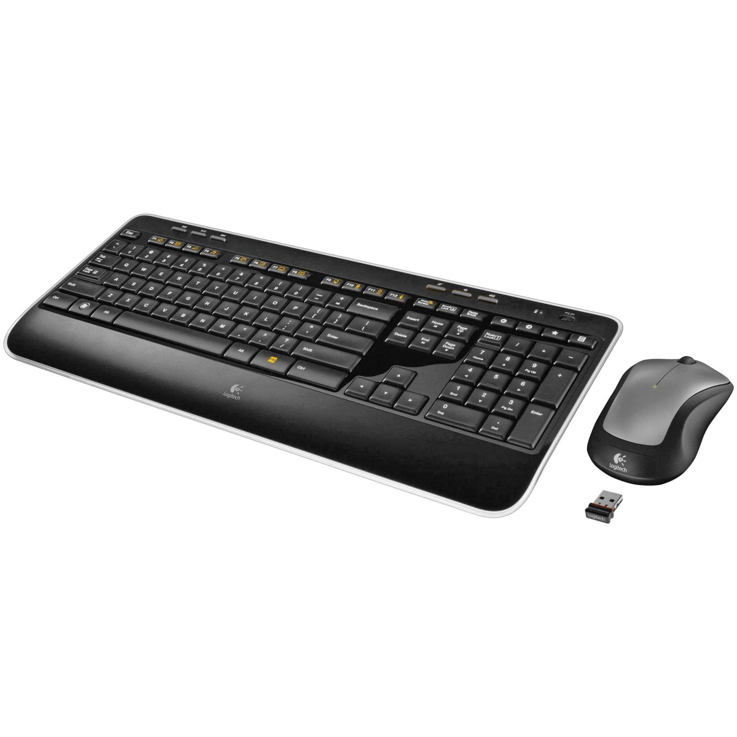 LOGITECH Wireless Combo MK520, Tastatur & Maus Set, kabellos, Schwarz