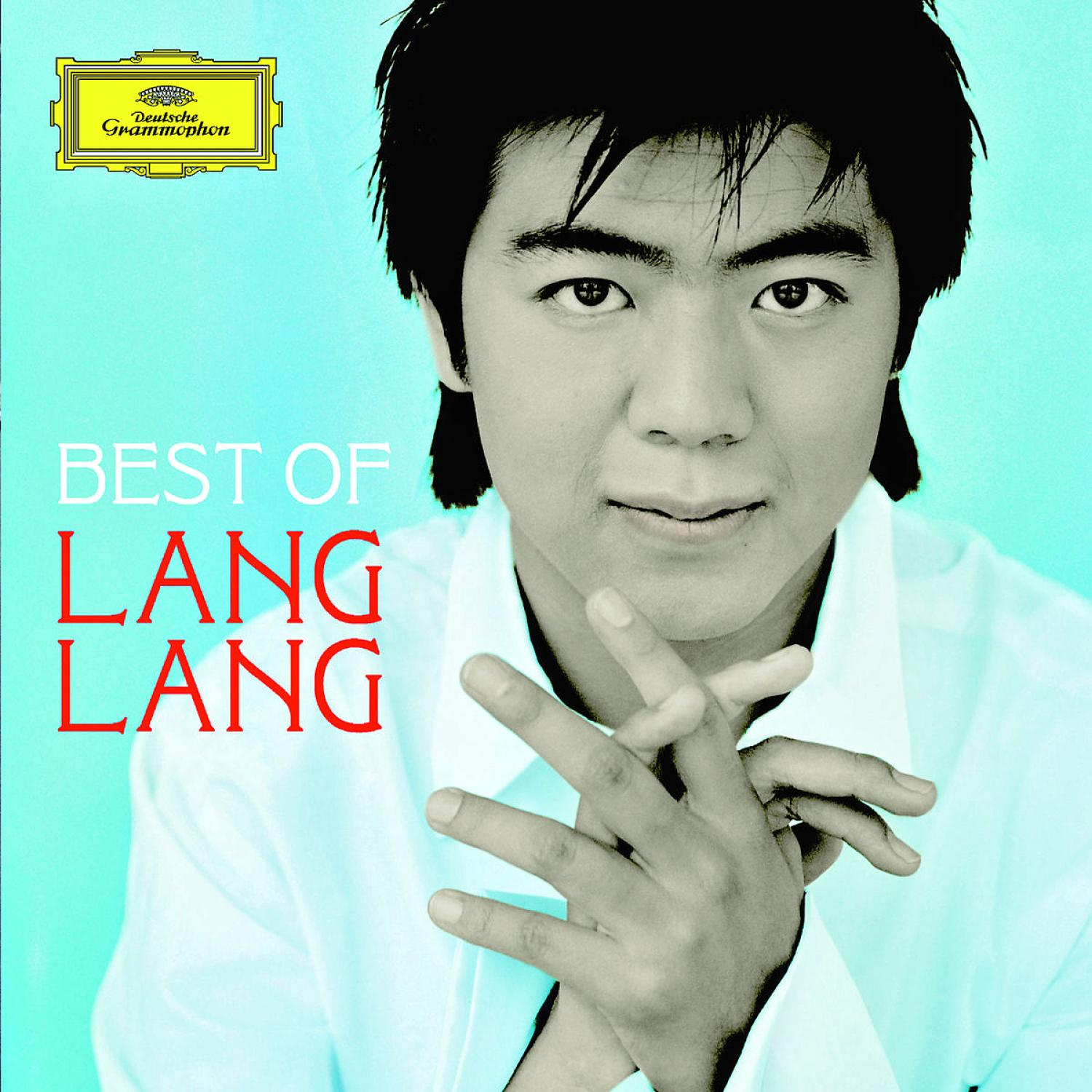 Albumcover: Porträt von Lang Lang, einem Mann mit schwarzen Haaren, mit weißem Hemd und blauem Hintergrund.