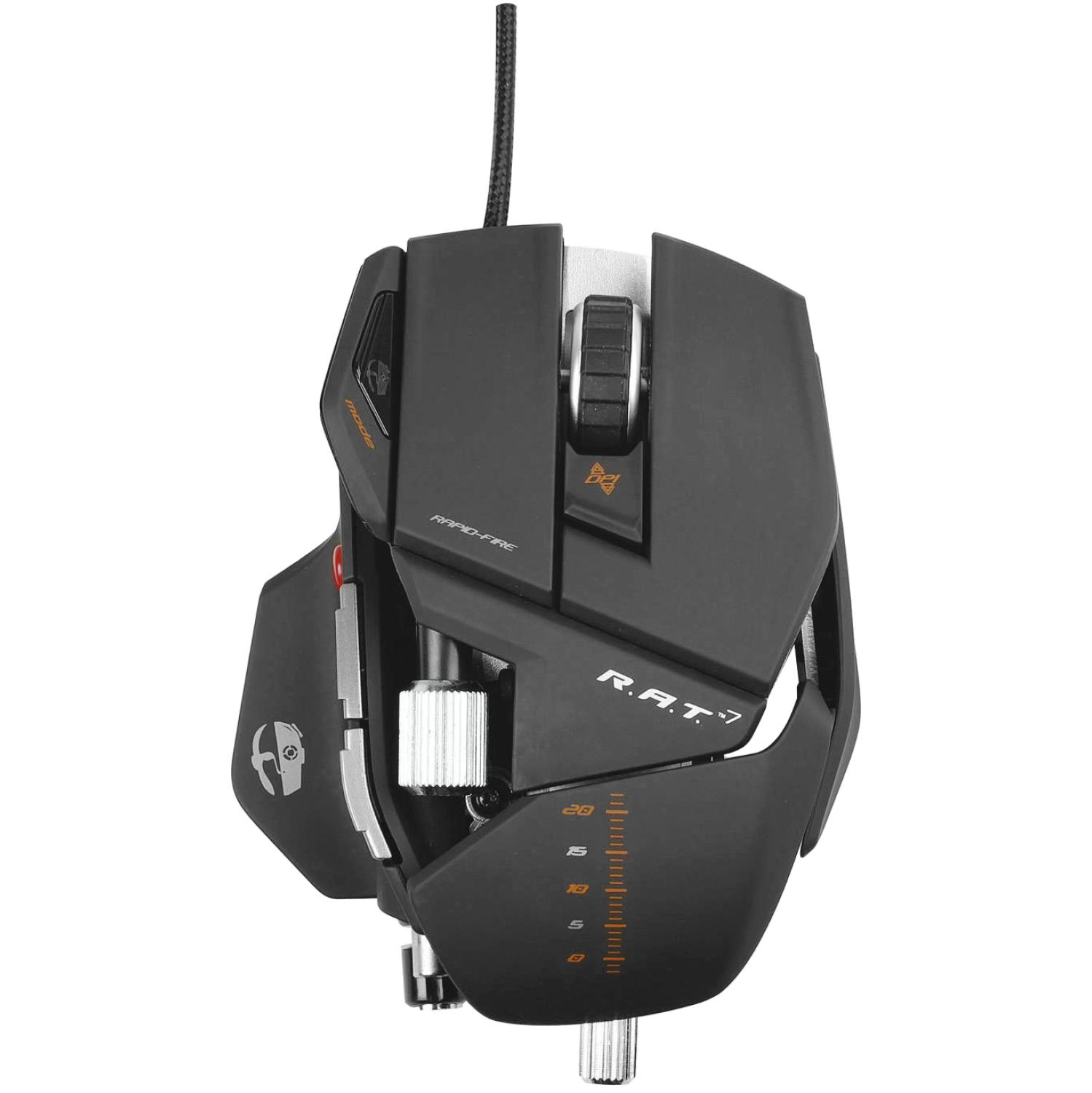 Ratón gaming - Mad Catz R.A.T. 7, 6400 dpi, botones programables, completamente ajustable
