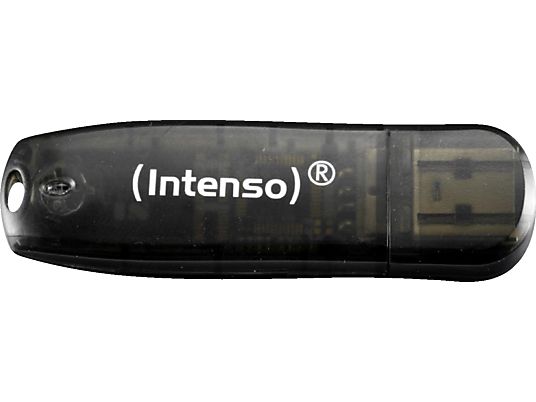 INTENSO Rainbow Line - USB-Stick  (16 GB, Schwarz)
