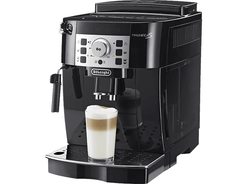 Cafetera Delonghi Magnifica ecam22.110.b con 15 bares para espresso y cappuccino 13 programas ajustables sistema autolimpieza 22.110.b negra 35x24x43cm longhi expresso independiente 18 14 22110b