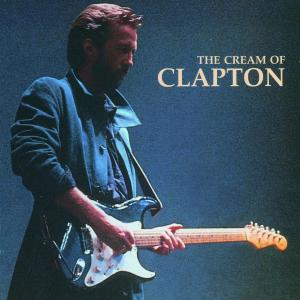 Albumcover. Mann mit Gitarre. Titel: 'The Cream of Clapton'.