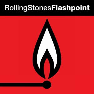 Albumcover mit einem Streichholz- und Flammen-Symbol auf rotem Hintergrund, mit dem Wort 'Flashpoint'.