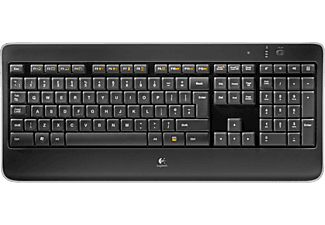 LOGITECH K800, Tastatur, kabellos, Schwarz