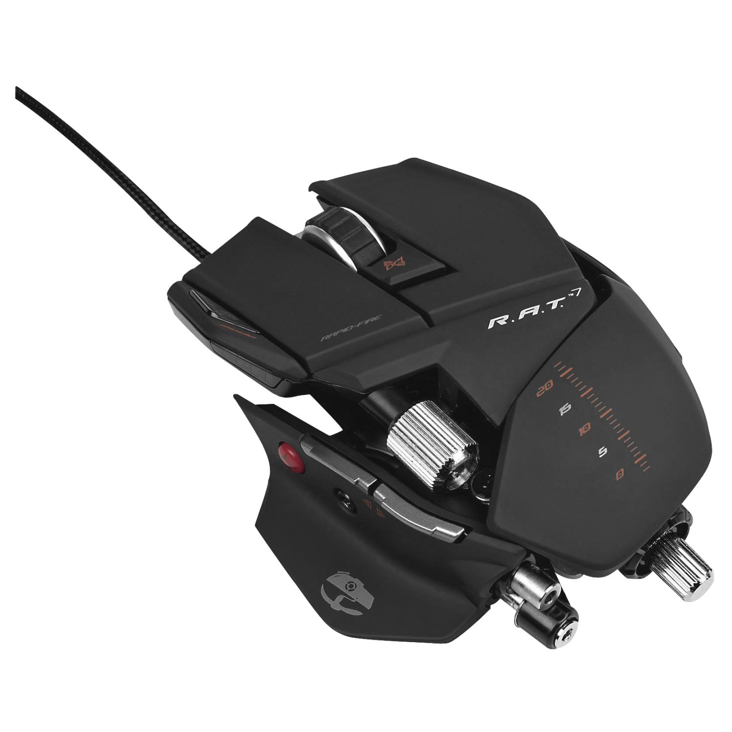 Ratón gaming - Mad Catz R.A.T. 7, 6400 dpi, botones programables, completamente ajustable