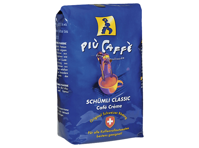 PIU CAFFE 2002 Schümli Classic Kaffeebohnen (Kaffeevollautomaten ...