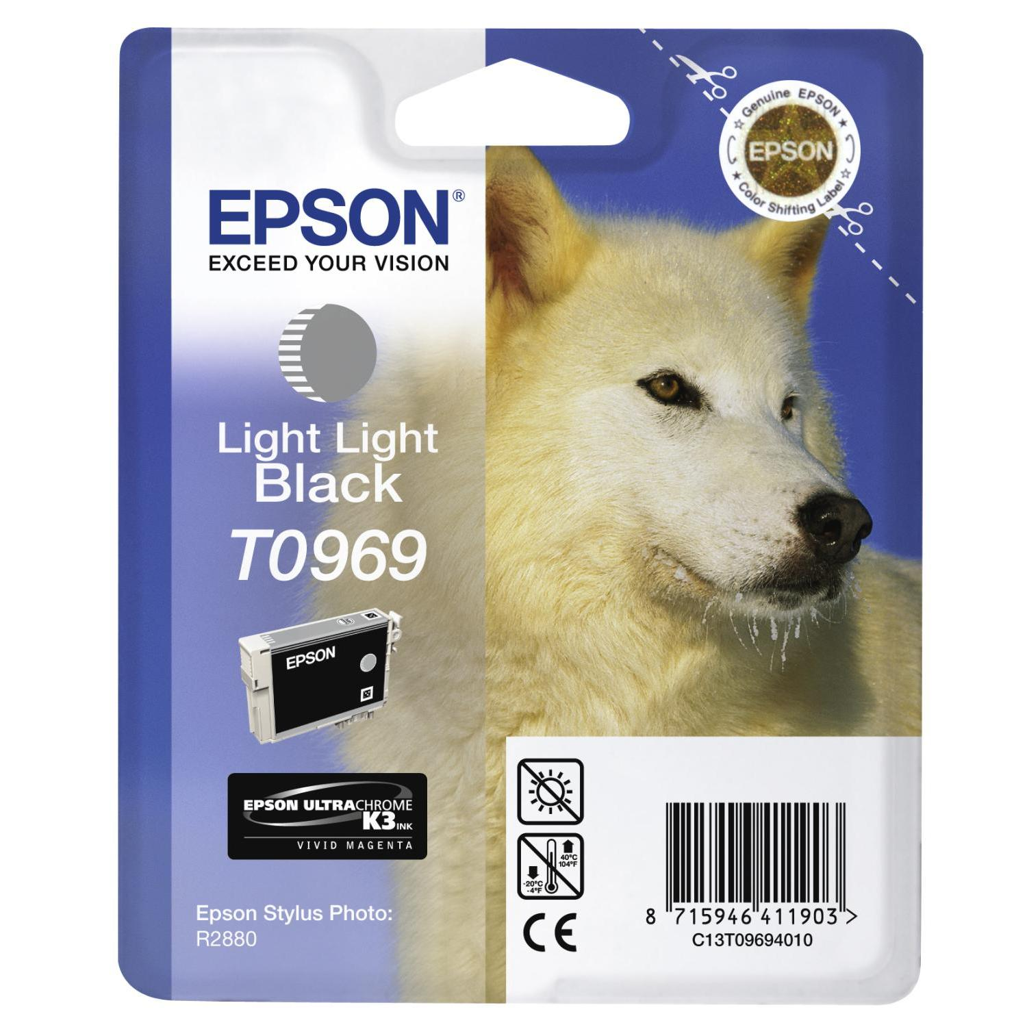 EPSON Original Tintenpatrone Light Light Schwarz (C13T09694010)