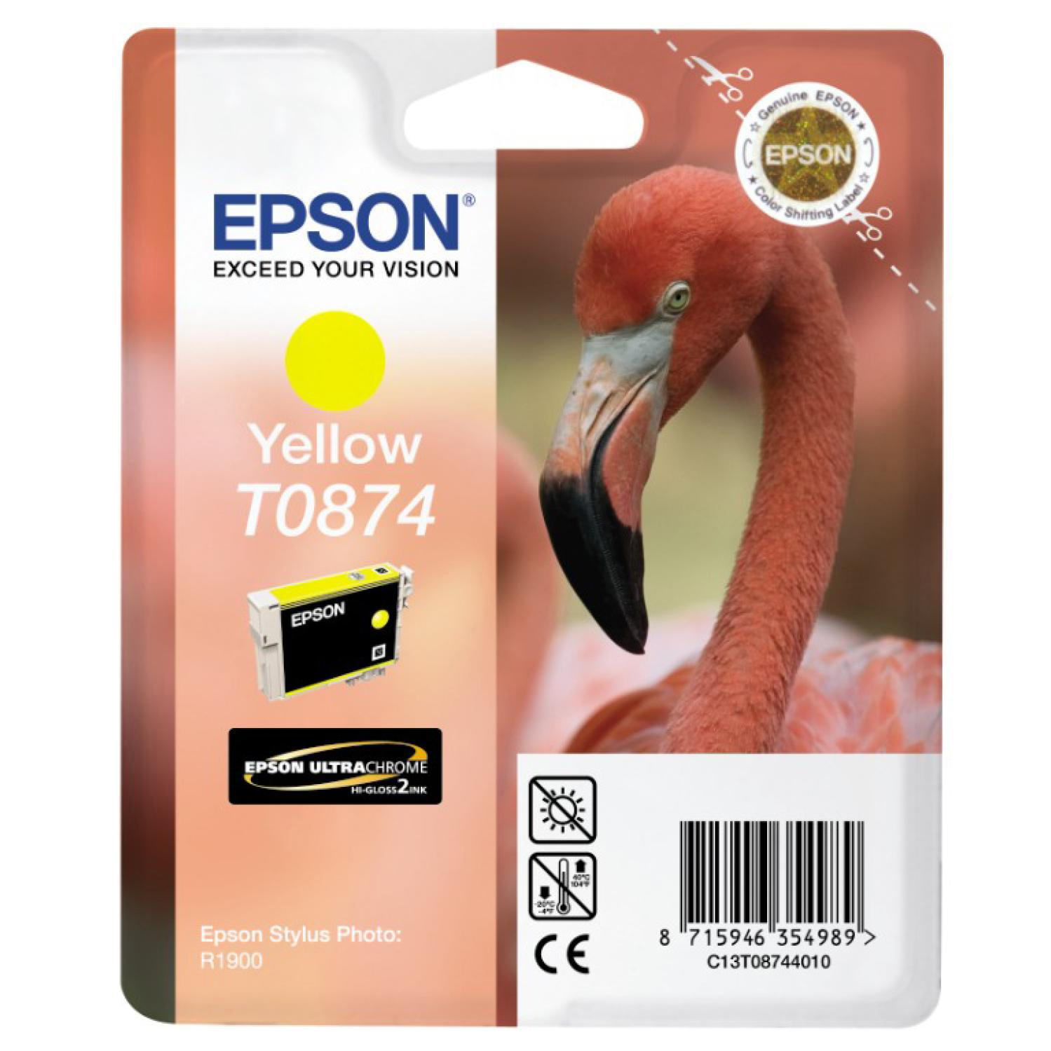 EPSON Original Tintenpatrone Gelb (C13T08744010)
