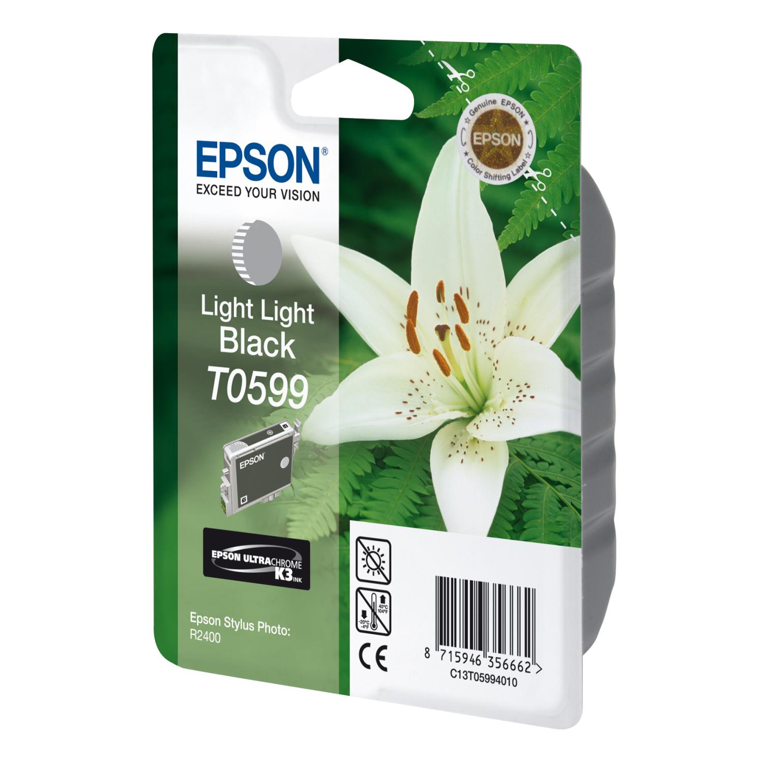EPSON Original Tintenpatrone Light Light Schwarz (C13T05994010)