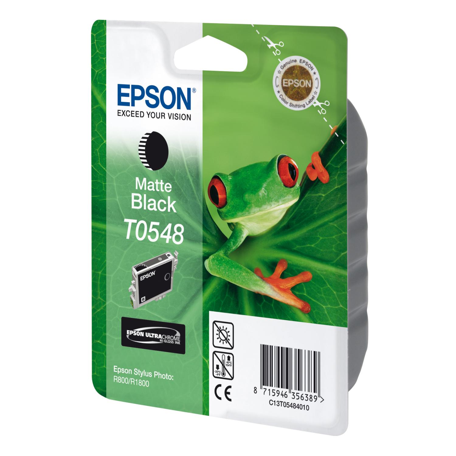 EPSON Original Tintenpatrone Matt Schwarz (C13T05484010)