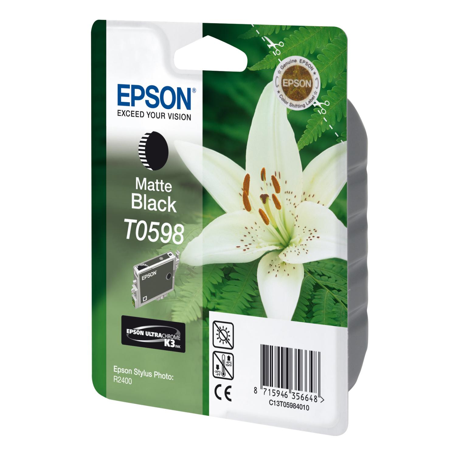 EPSON Original Tintenpatrone Matt Schwarz (C13T05984010)