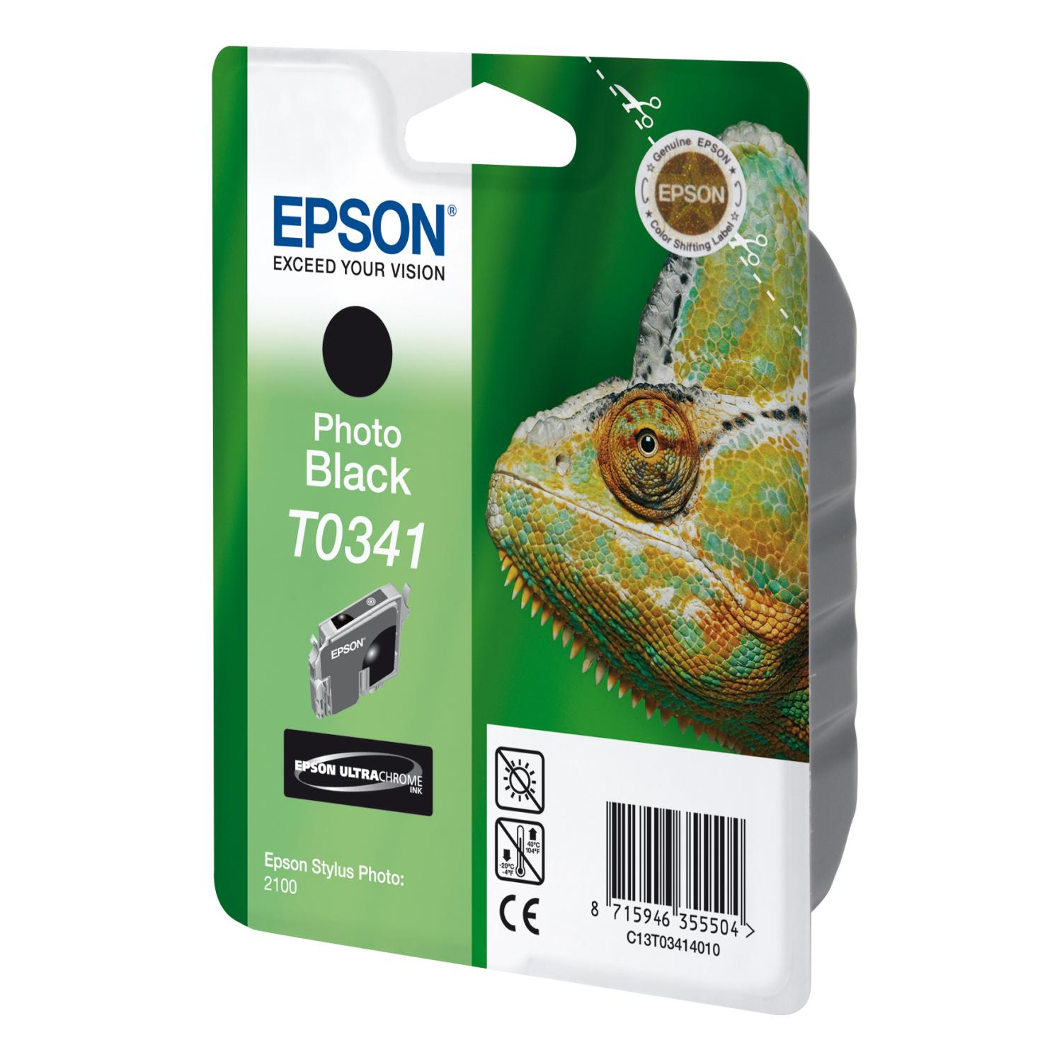 EPSON Original Tintenpatrone Schwarz (C13T03414010)