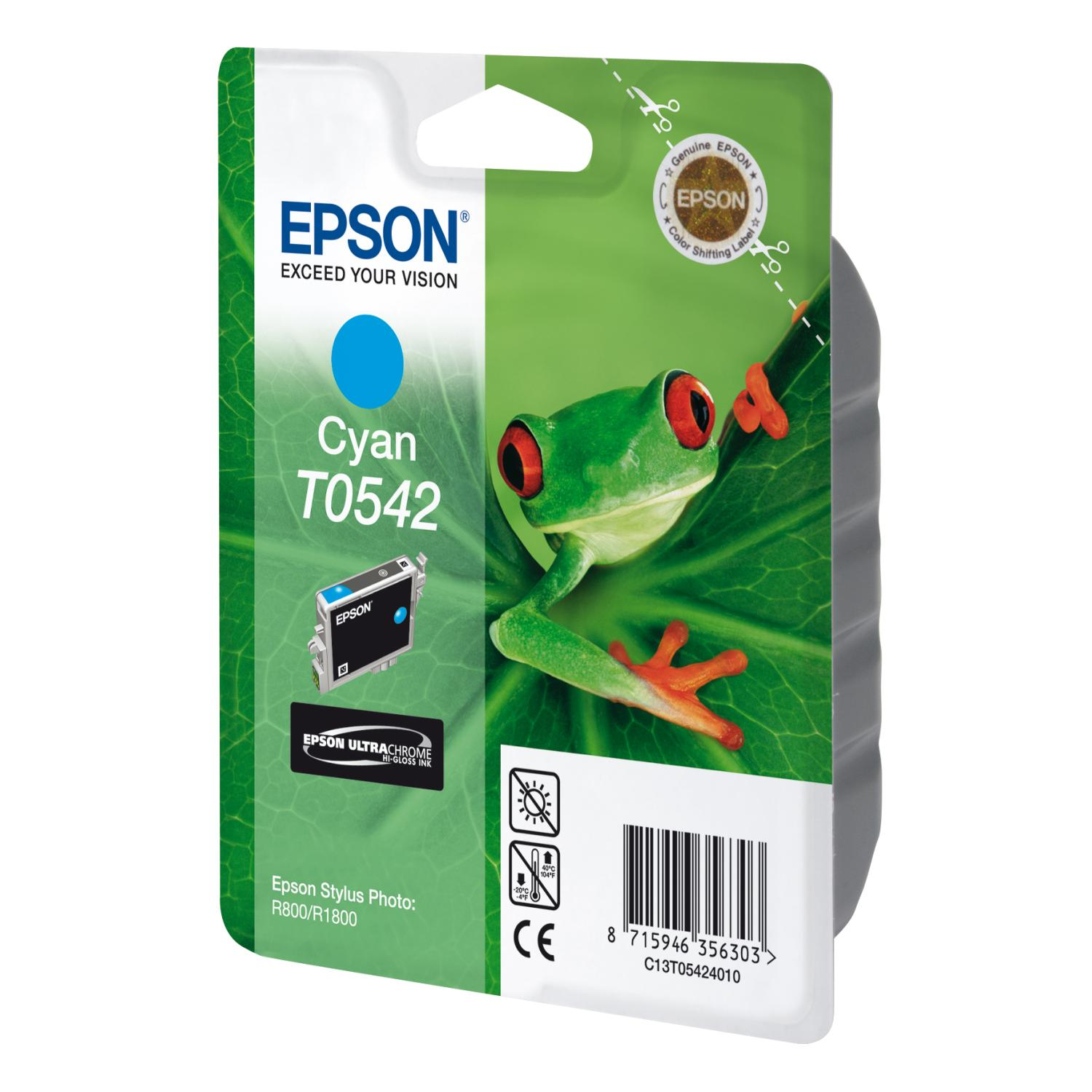EPSON Original Tintenpatrone Cyan (C13T05424010)