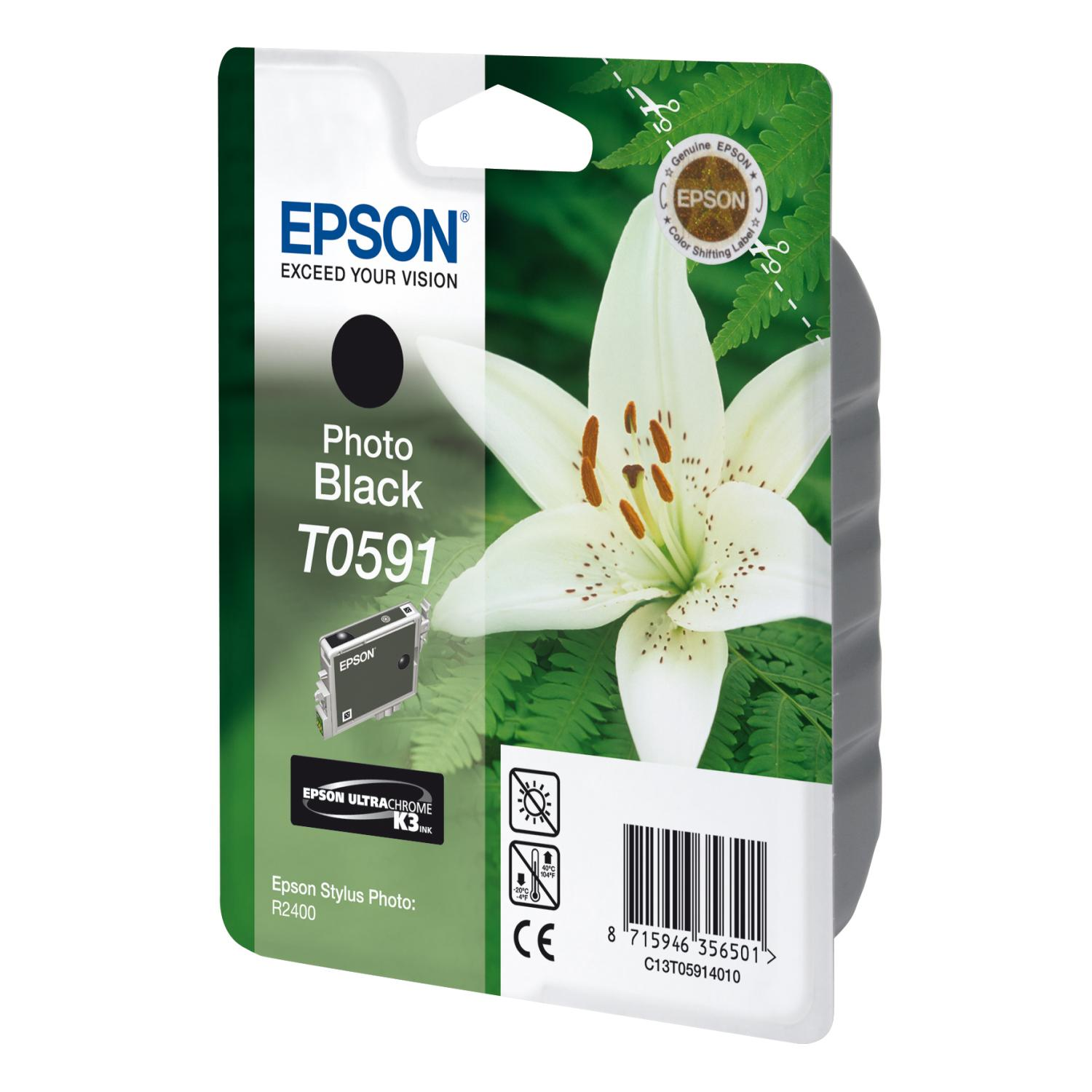 EPSON Original Tintenpatrone Photo Schwarz (C13T05914010)