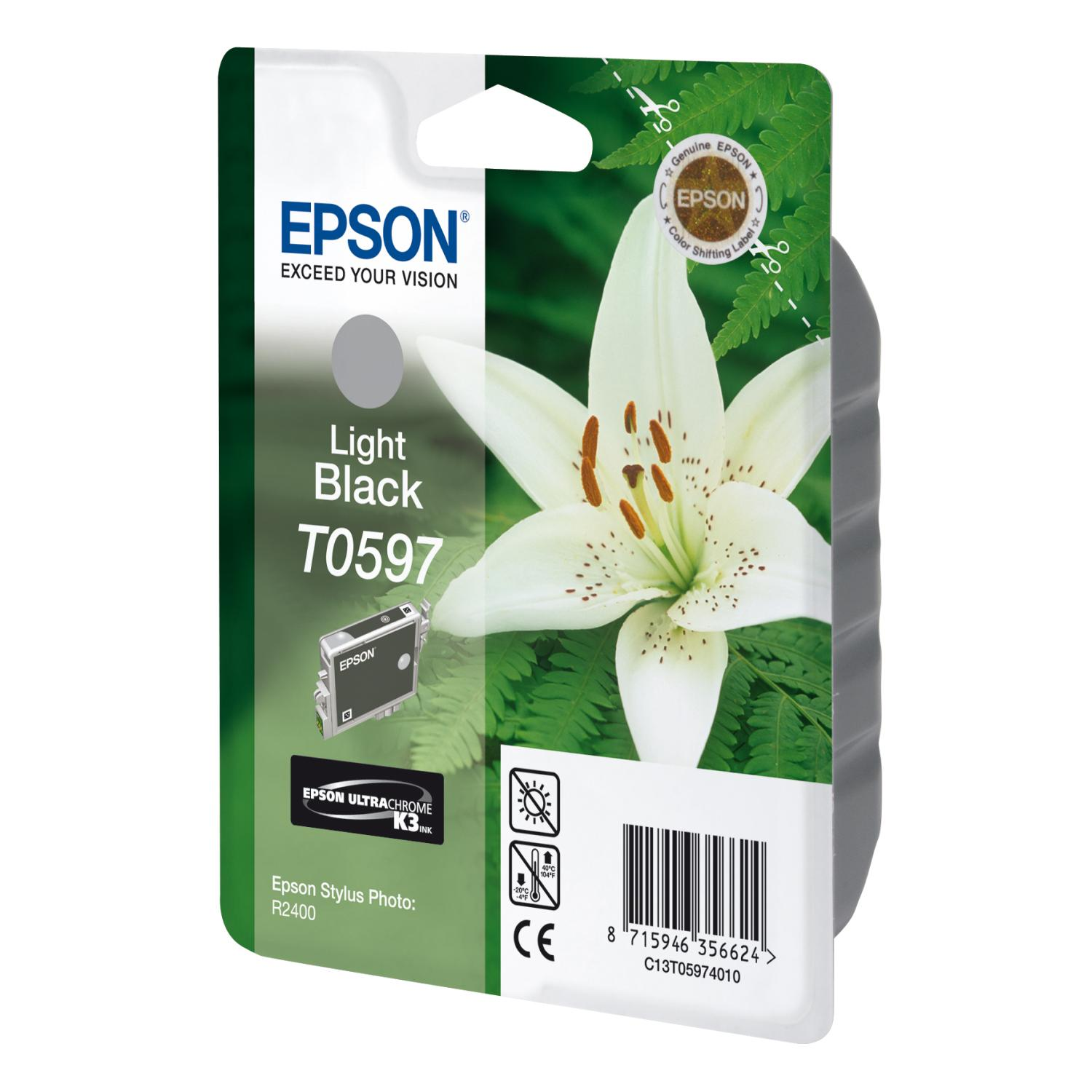 EPSON Original Tintenpatrone Light Schwarz (C13T05974010)