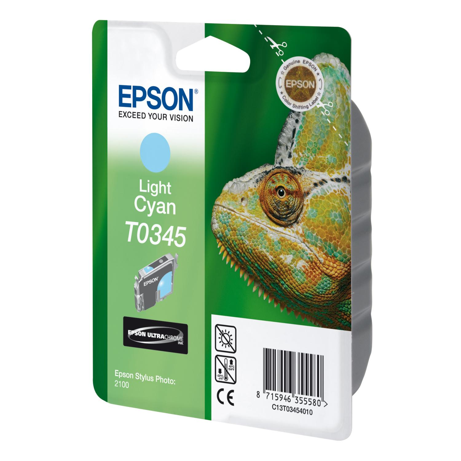EPSON Original Tintenpatrone Light Cyan (C13T03454010)