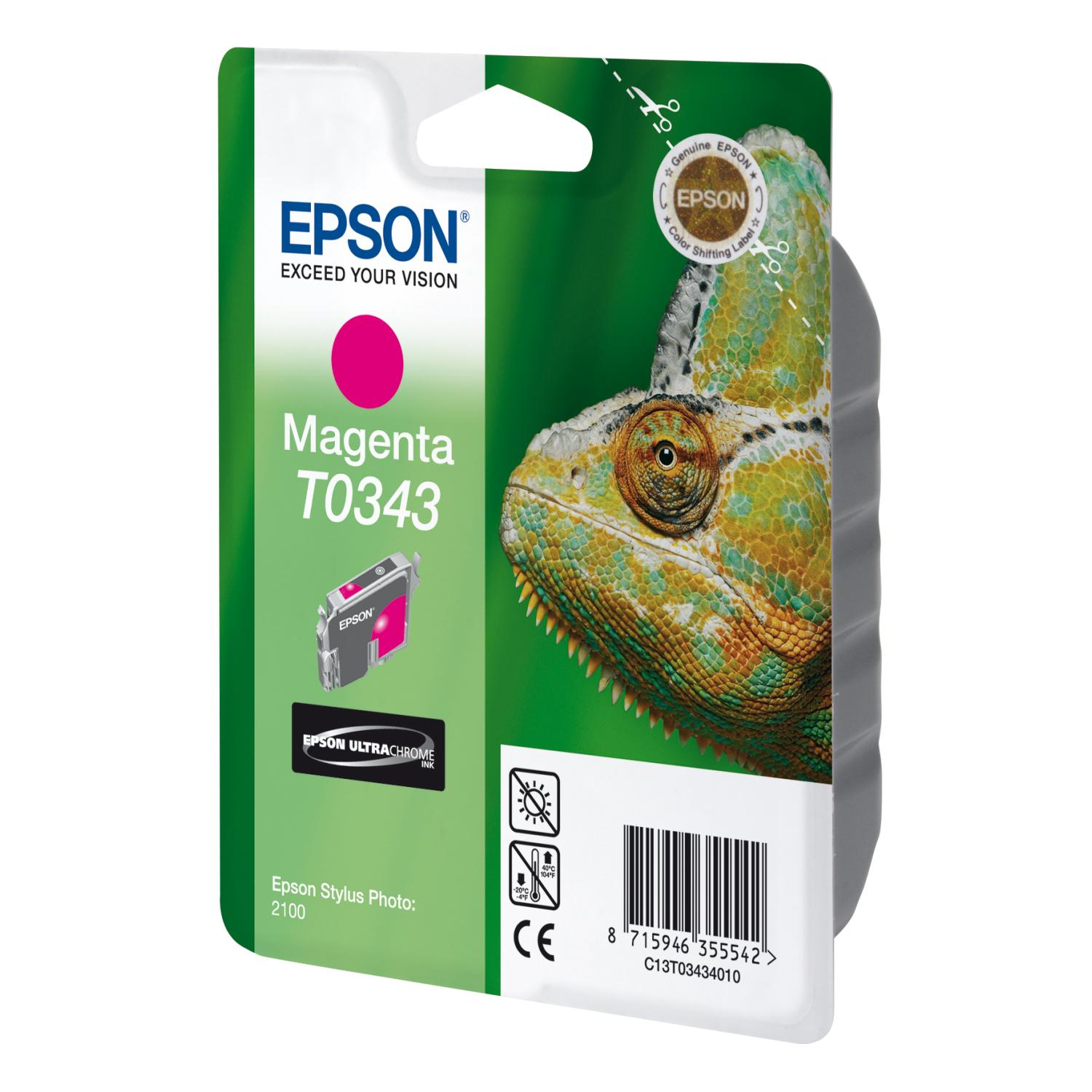 EPSON Original Tintenpatrone Magenta (C13T03434010)