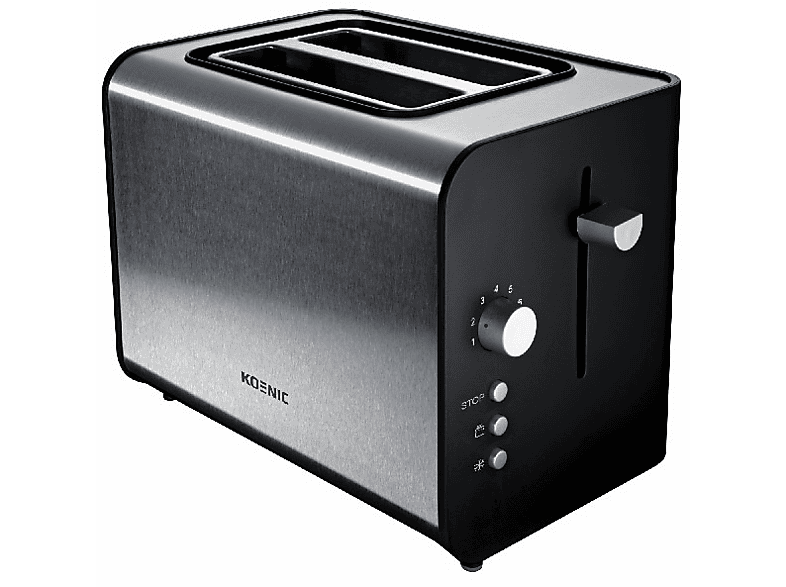 Tostadora - Koenic KTO120B Capacidad para 2 tostadas de Pan molde, Estructura metálica