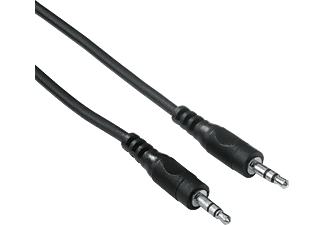 HAMA 78474 CABLE AUX3 M/M 0.5M - Adapterkabel (Schwarz)