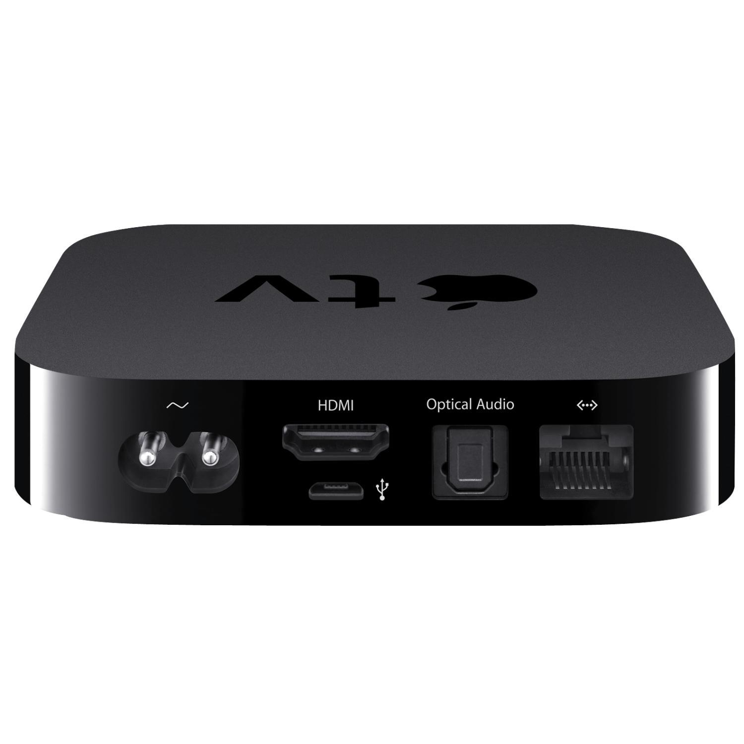 Reproductor multimedia - Apple TV, WiFi, mando a distancia, color negro