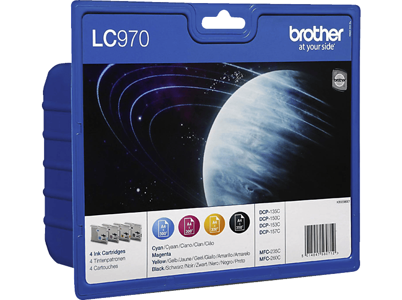 BROTHER LC-790VAL Blister Zwart / Cyaan / Magenta / Geel (LC970VALBP)