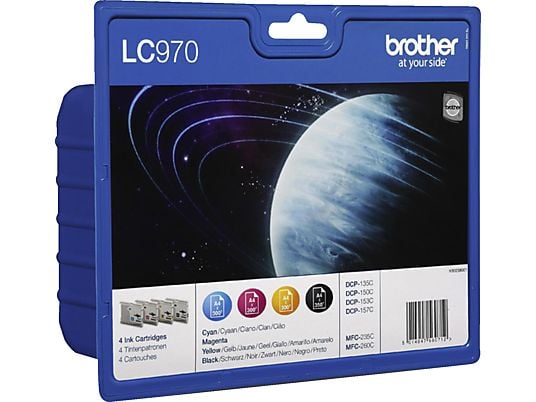 BROTHER LC-790VAL Blister Zwart / Cyaan / Magenta / Geel (LC970VALBP)