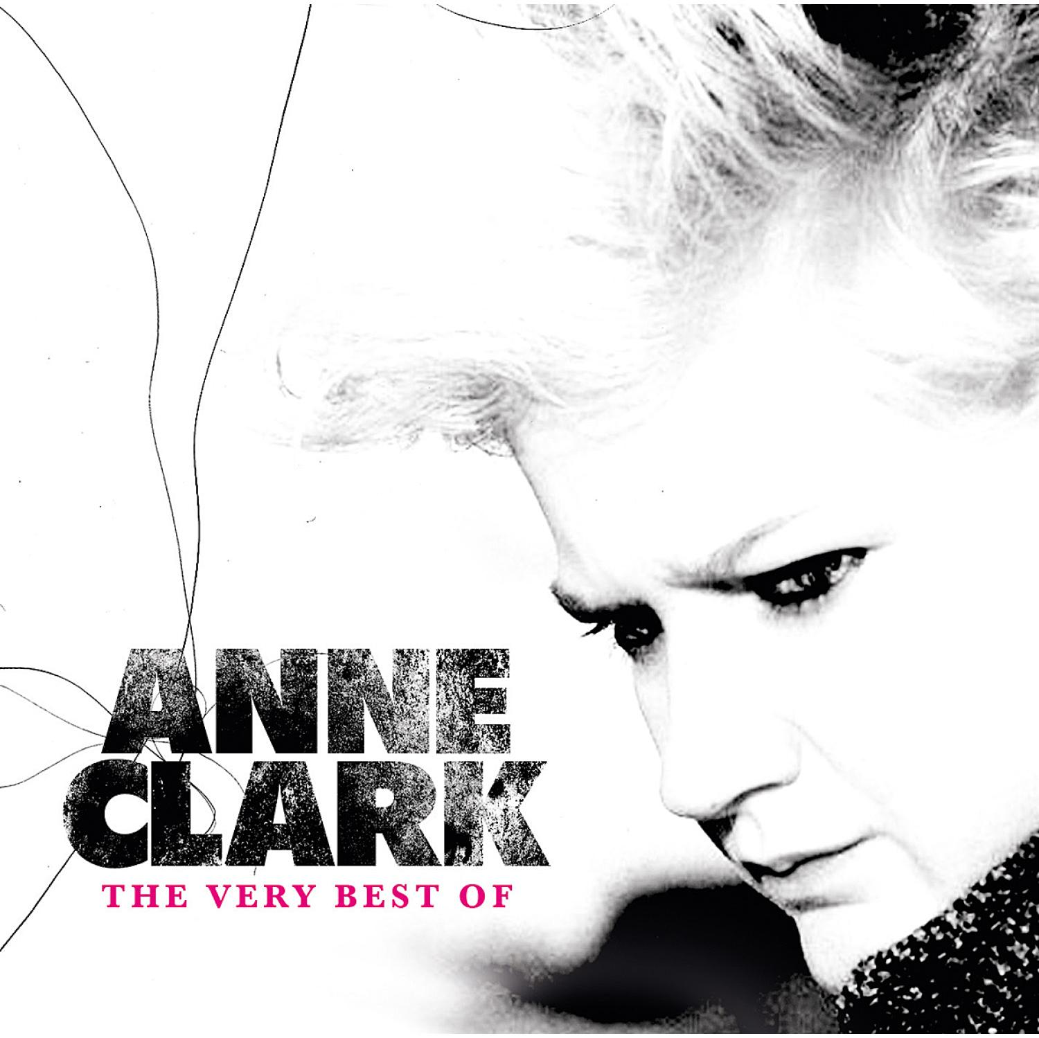 Anne Clark Albumcover, Schwarzweißbild eines Frauengesichts mit Titel.