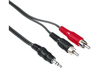 HAMA hama câble audio - Noir - Cavo RCA, 2 m, Nero