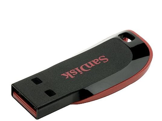 SAN DISK Cruzer Blade 16GB - Chiavetta USB  (16 GB, Nero/Rosso)
