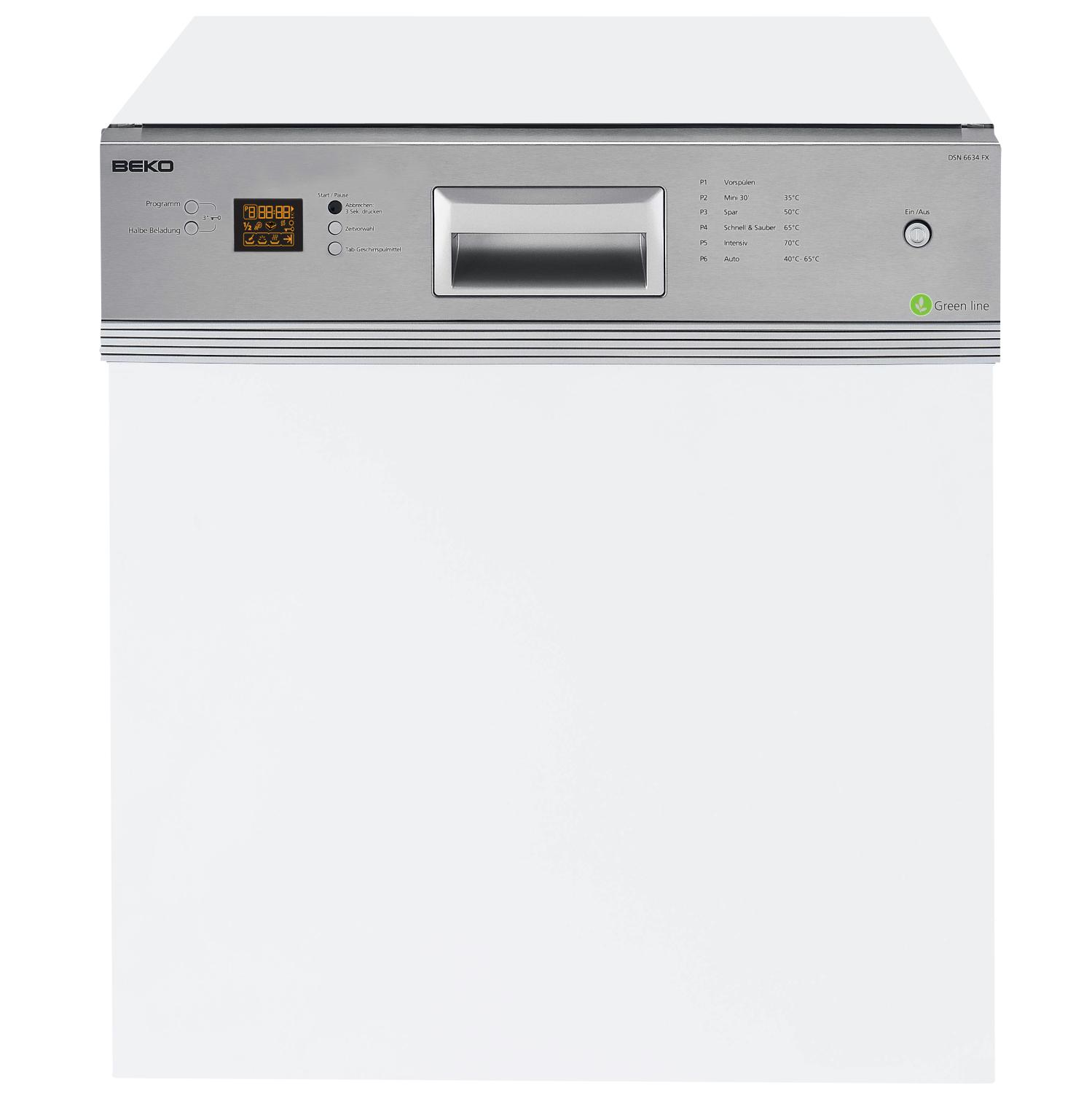 BEKO DSN 6634 FX (Spektrum: A+++ - D) A++ Geschirrspüler (teilintegrierbar, 598 mm breit