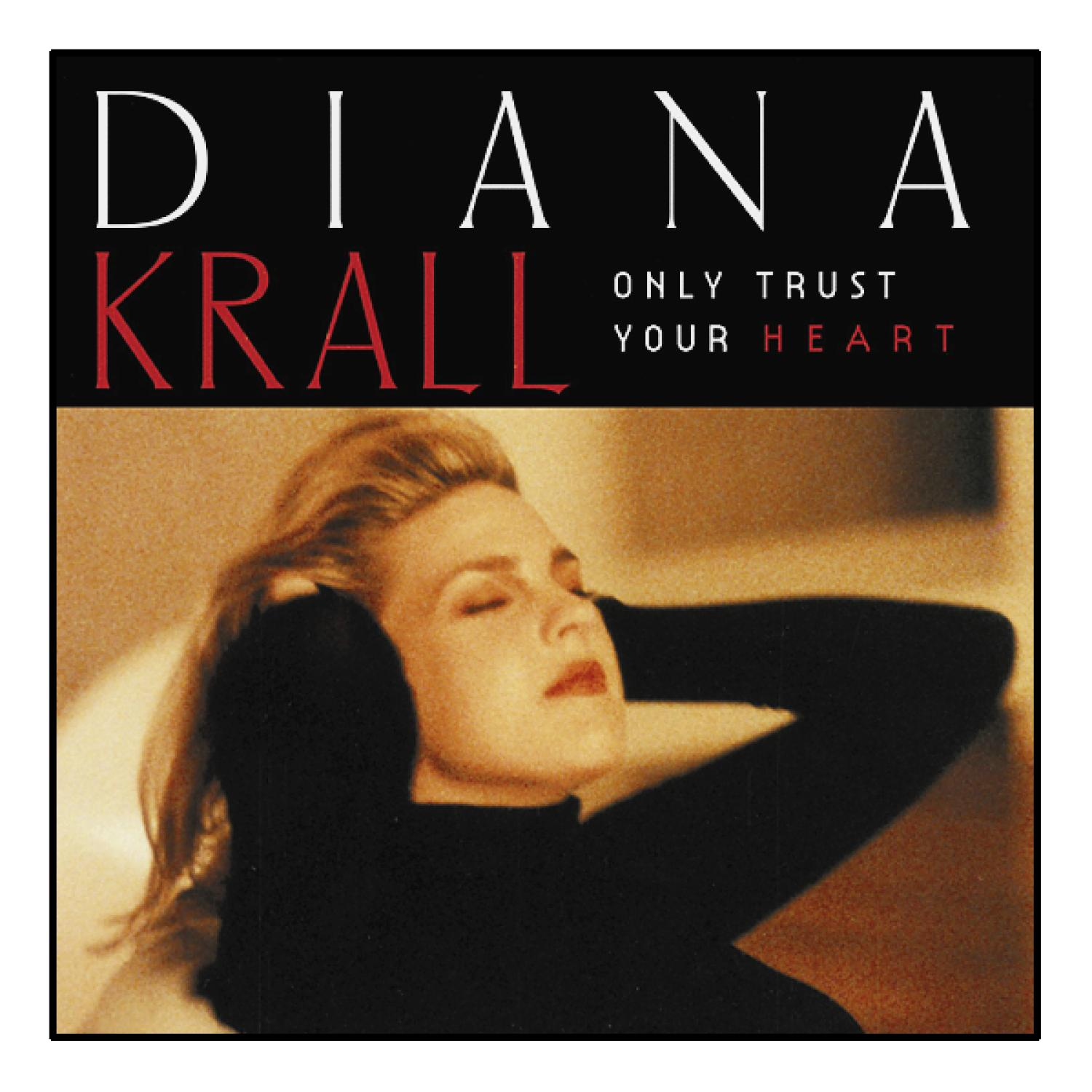Diana Krall Albumcover, Frau mit geschlossenen Augen, Hände hinter dem Kopf.