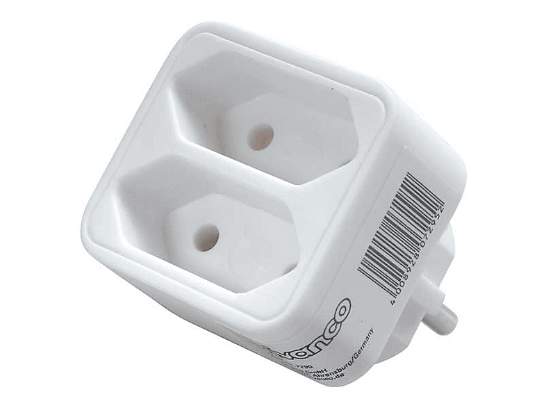 Vivanco 7295 2-fach Euro-Adapter ohne Schalter