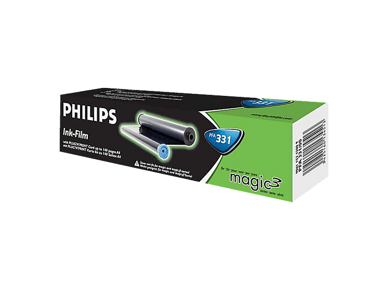 AS 1er Philips PFA351 Thermotransferfolie - Kompatible Faxrolle für Philips Magic-5 Inkfilm PFA-351