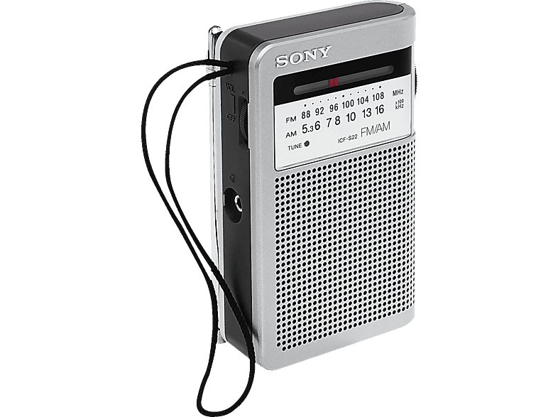 Radio Portable Sony ICF-S22 FM/AM - Argentée, Occasion Bon état