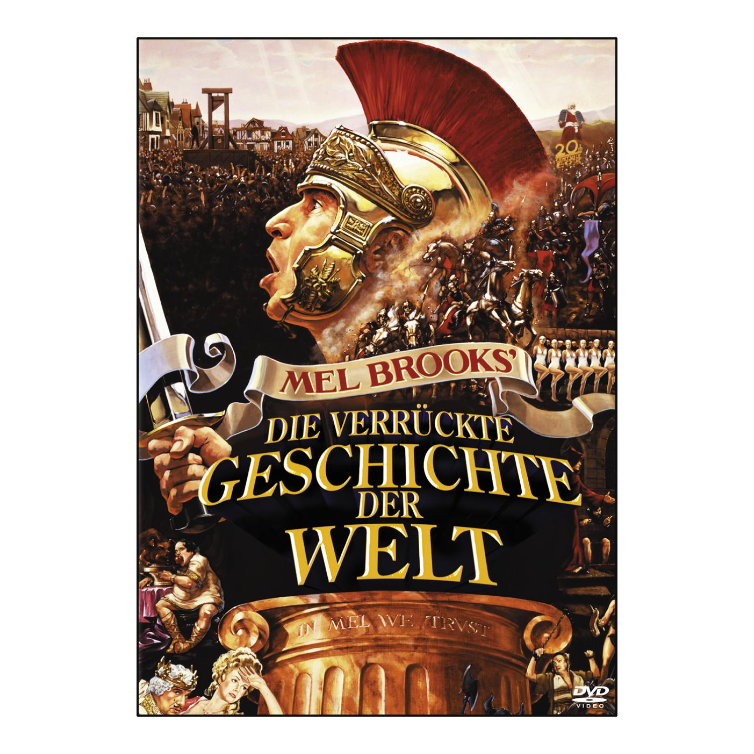 Filmplakat. Mann mit Helm, Schwert erhoben, Banner: Mel Brooks'. Deutscher Titel.