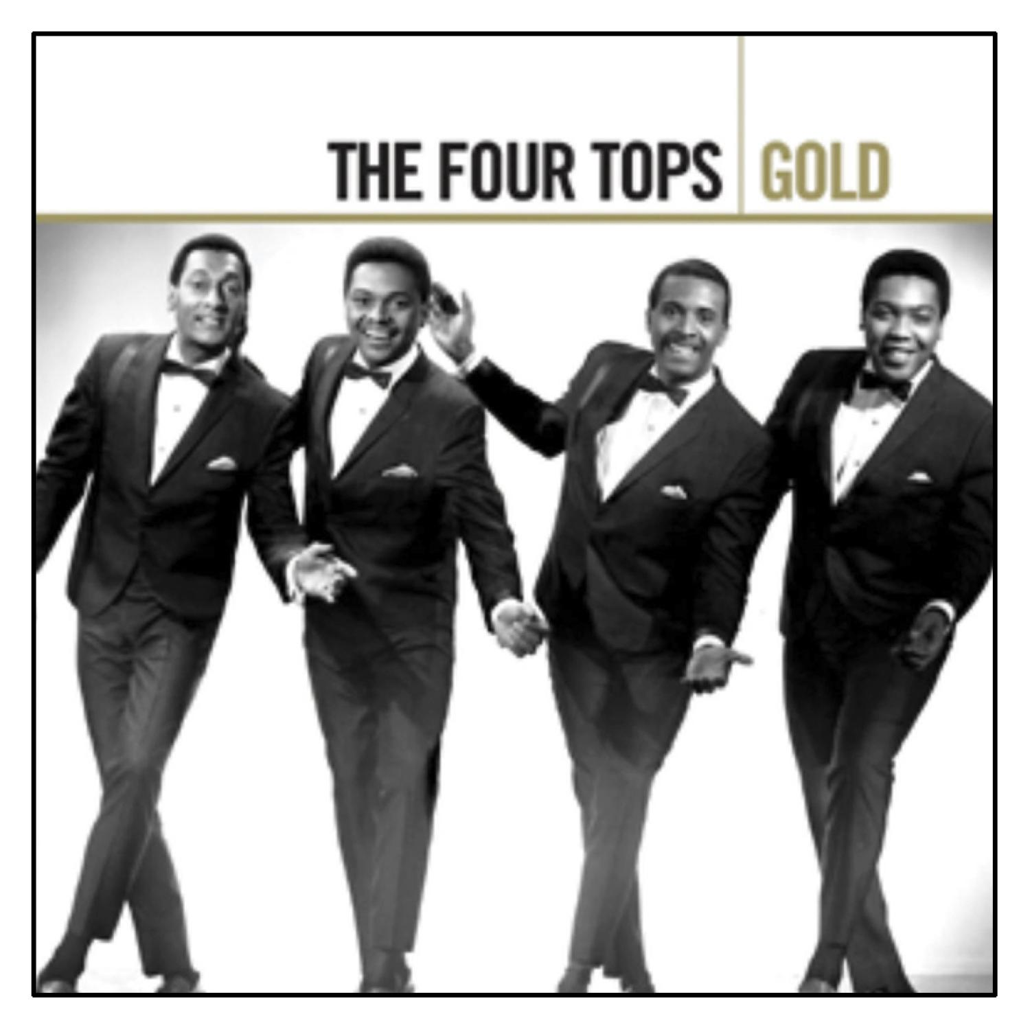 The Four Tops Albumcover, vier Männer in Anzügen, Schwarz-Weiß-Foto.