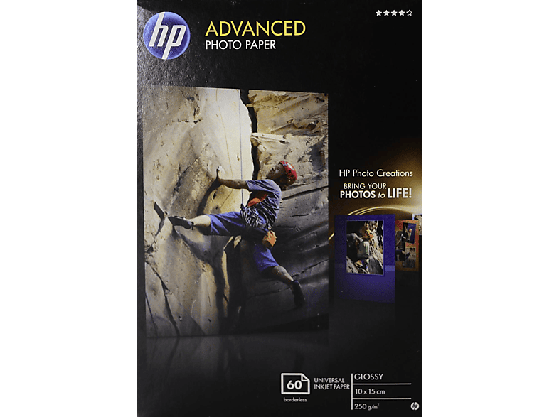 HP Advanced Fotopapier glänzend 10x15 Q8692A online kaufen MediaMarkt