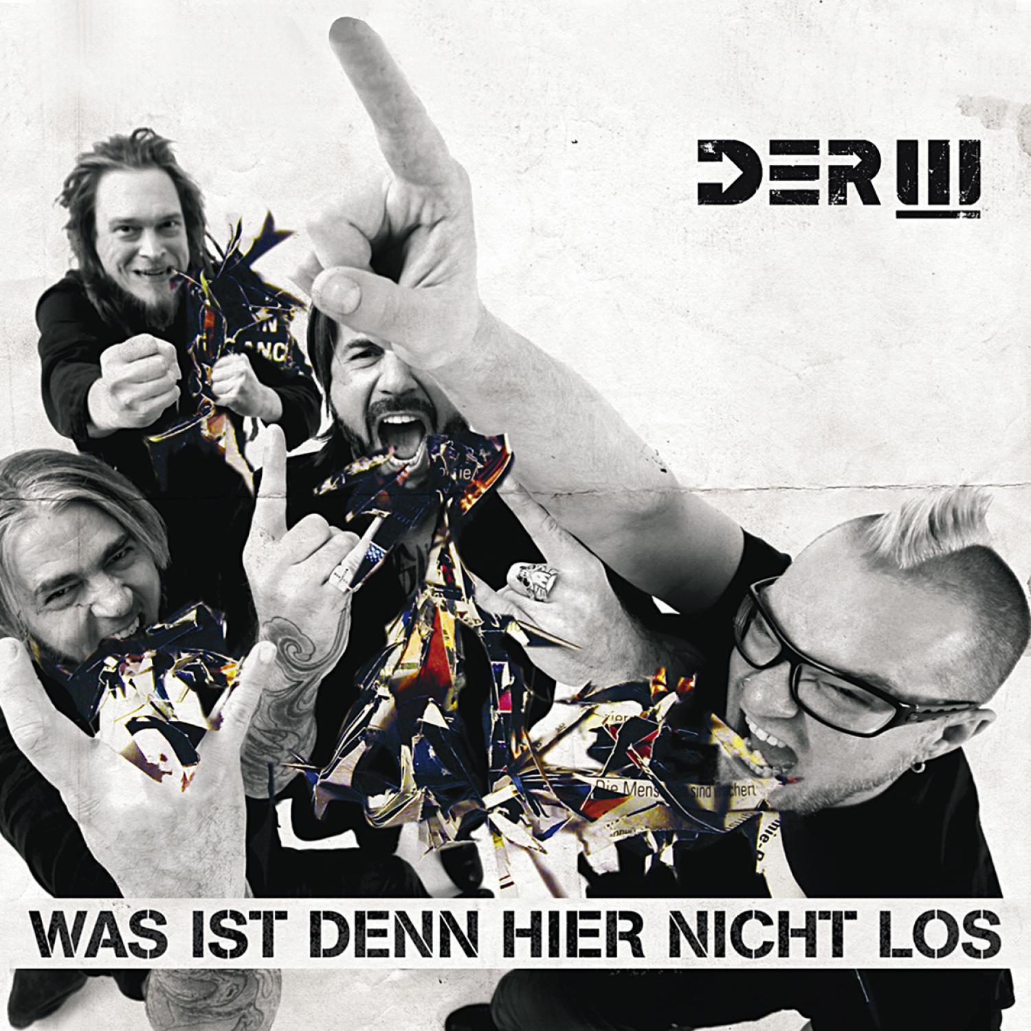 Albumcover mit vier Männern, einer zeigt nach oben. Text ist 'DER III' oben und unten.