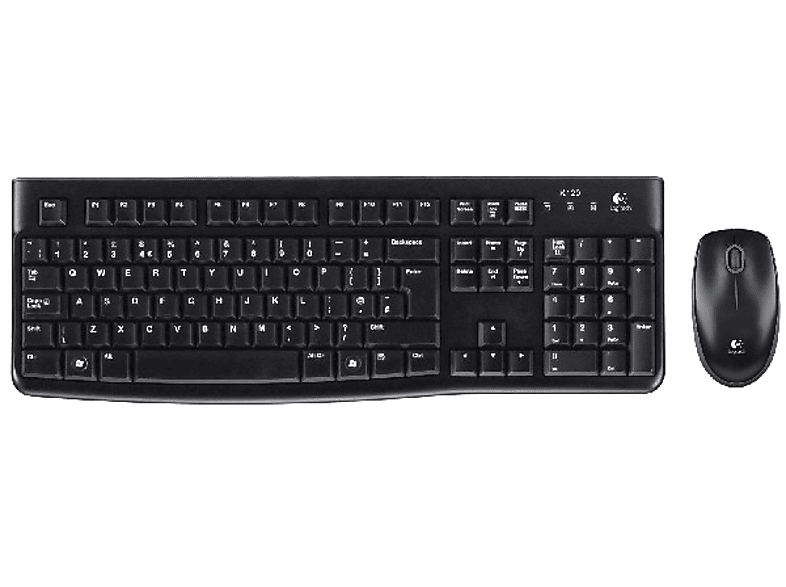 LOGITECH MK120 USB Kablolu Tam Boyutlu Türkçe Q Klavye Mouse Seti  - Siyah_1