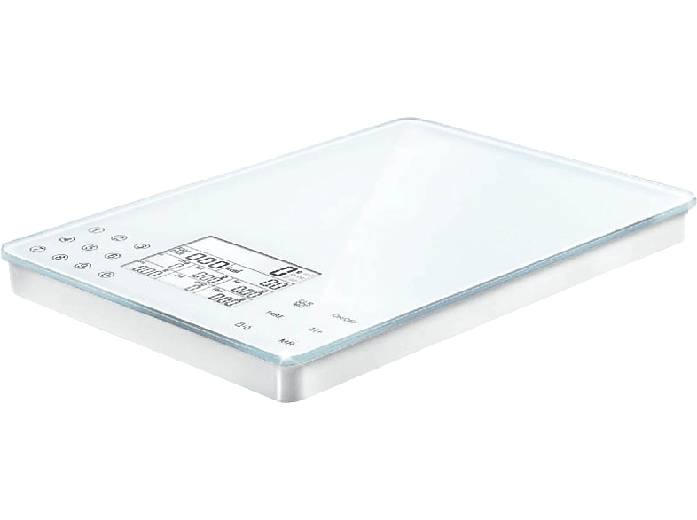 Balanza De Cocina soehnle food control easy vidrio y 5kg blanco