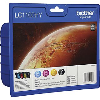 BROTHER LC1100VALBP Blister Zwart - Cyaan - Magenta - Geel