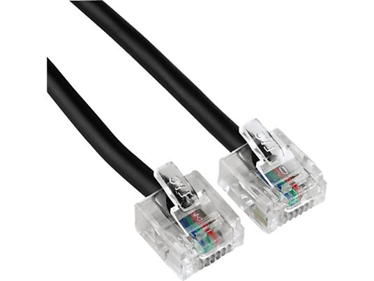 HAMA Câble RNIS, 3 m - Câble de raccordement ISDN (Noir)