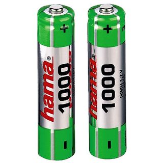 Pilas AAA - Hama, 1000 mAh, Batería NiMH, 1.2V, Recargables