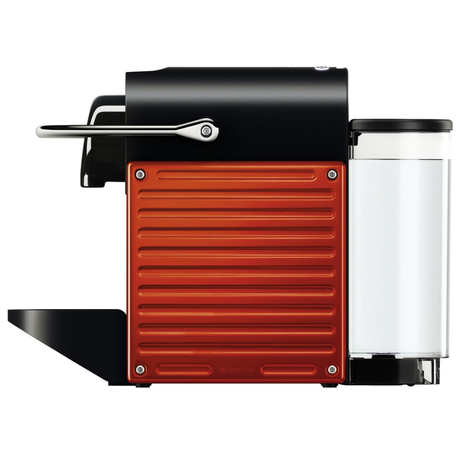 Cafetera de cápsulas - Nespresso Krups XN3006 PIXIE Presión de 19 bares, Automática, Roja