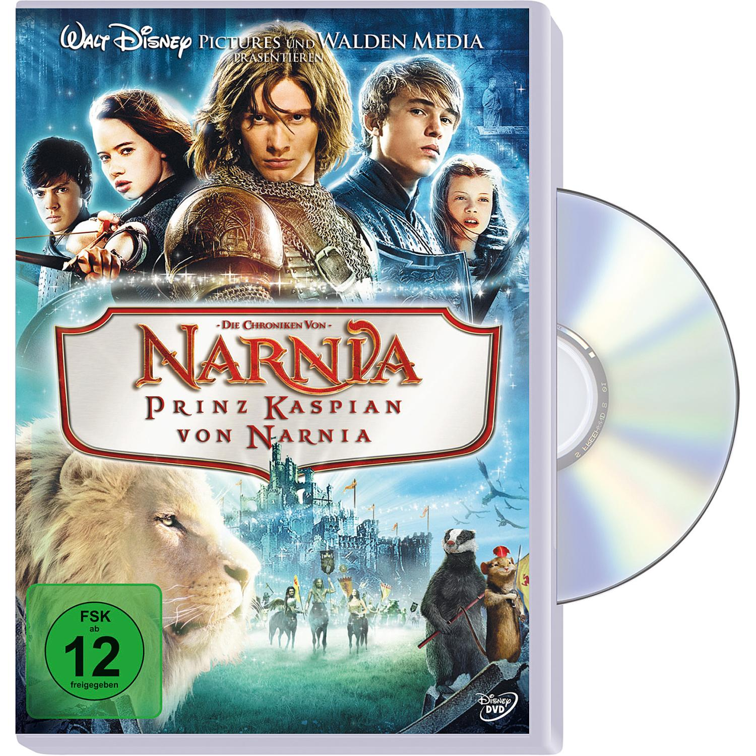 DVD-Cover von 'Die Chroniken von Narnia: Prinz Kaspian'.