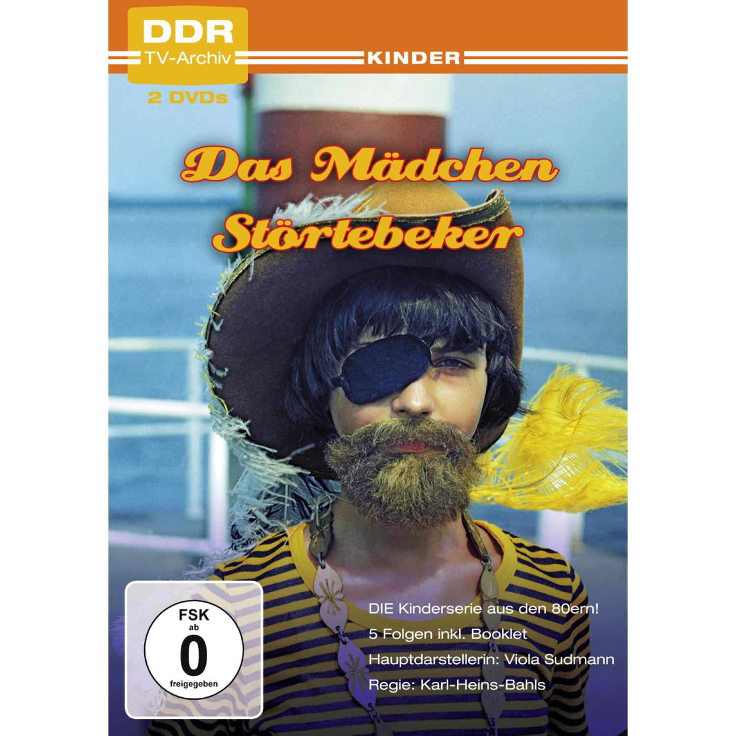 DVD-Cover: Ein junger Mann im Piratenkostüm. Titel: Das Mädchen Störtebeker.